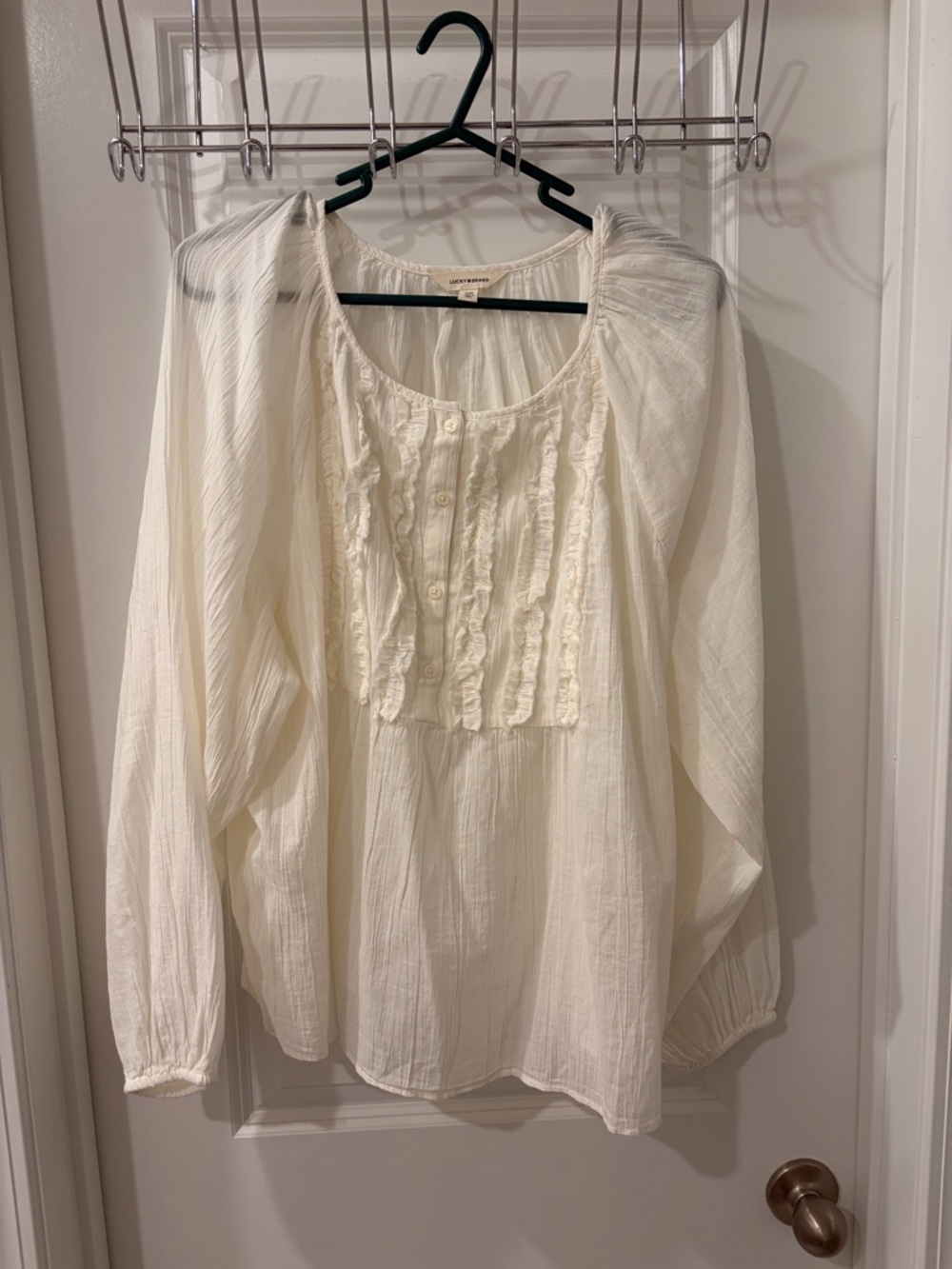 Lucky Brand Plus Size XXL, EUC,  long sleeve blouse